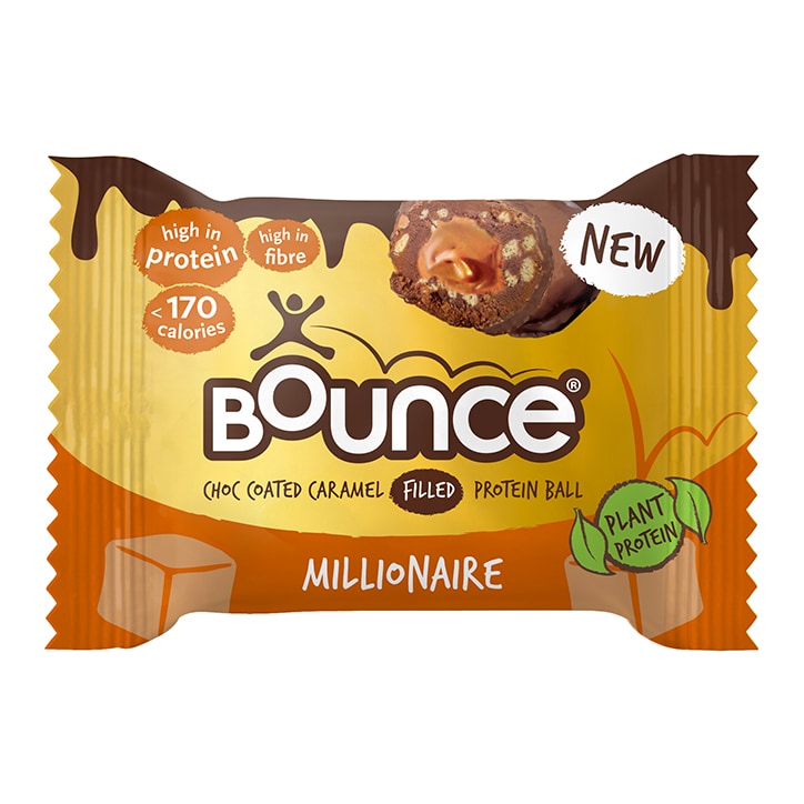 Bounce Dipped Chocolate Caramel Millionaire Plant Protein Ball 40g